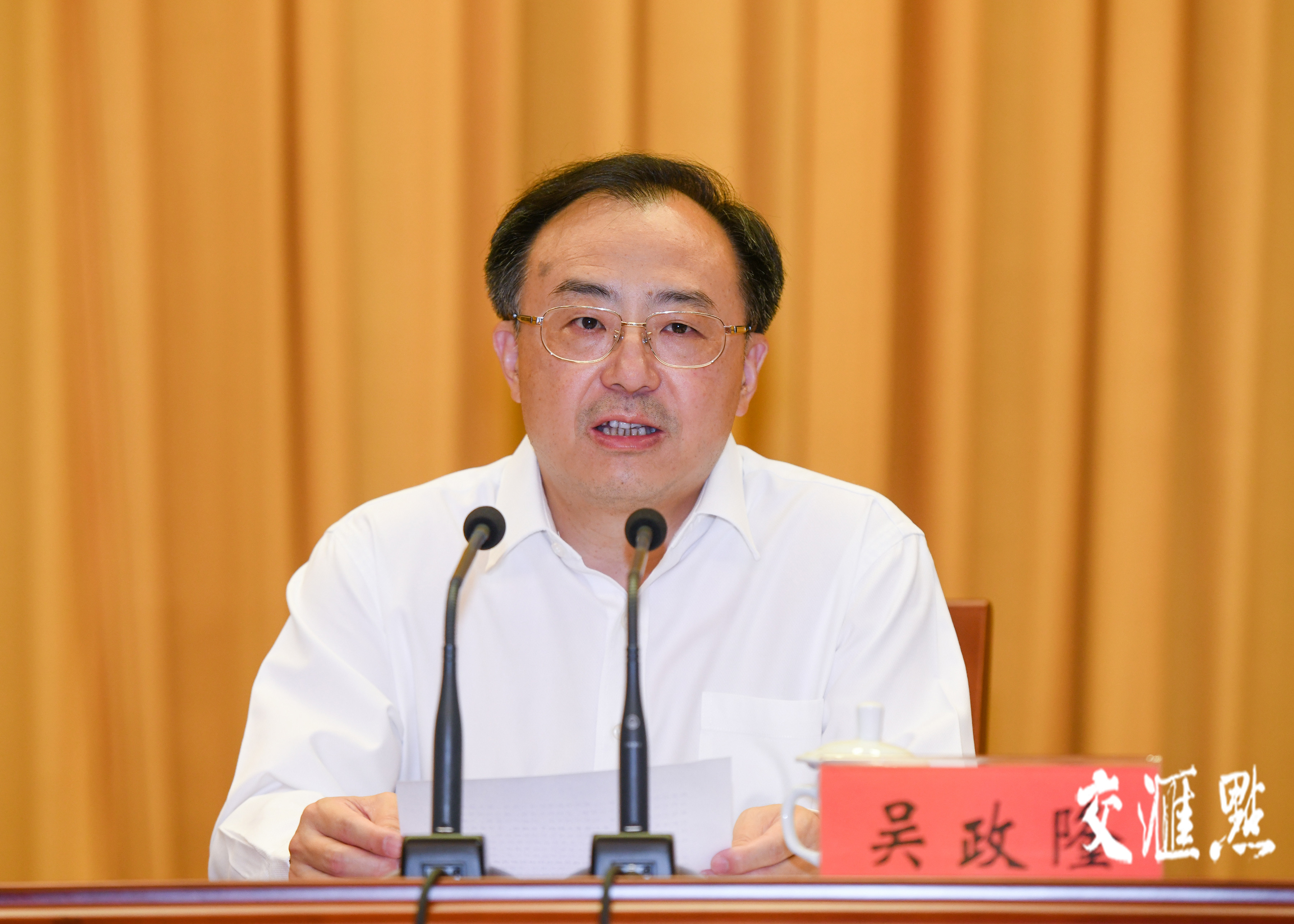 吴政隆省长讲话