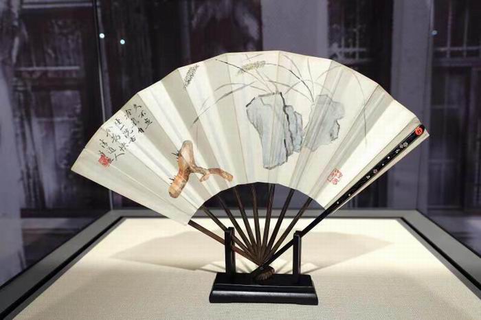 李瑞清画扇